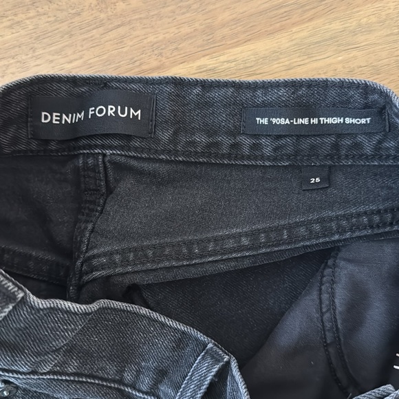 Denim Forum Black Jean Shorts - Picture 2 of 2